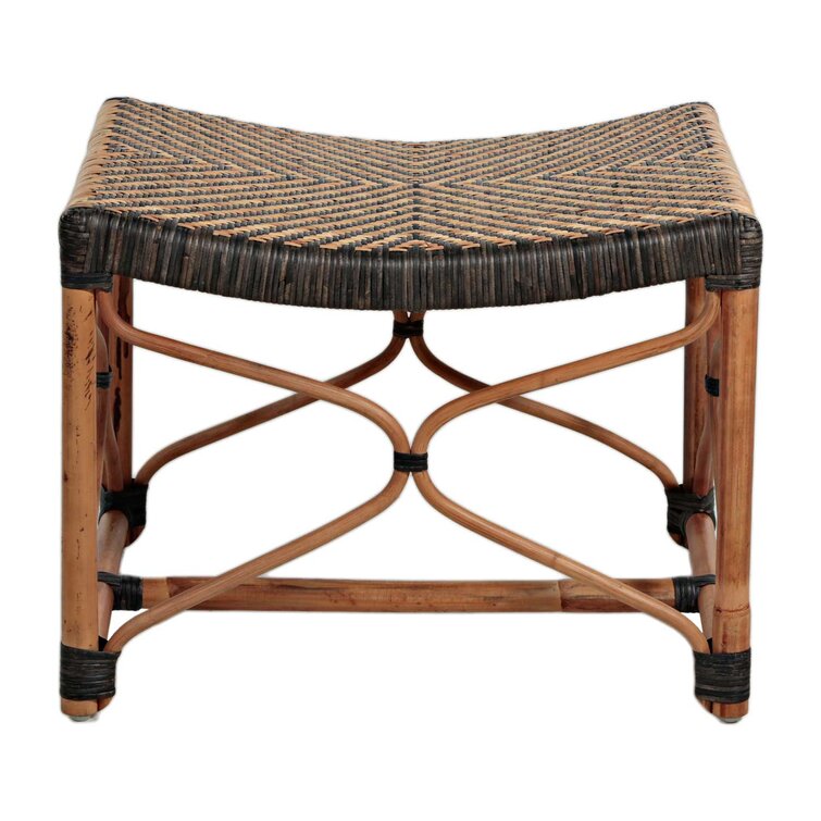 Wicker best sale vanity stool